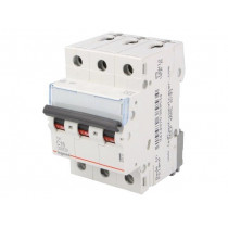 S 303 C16 TX; Circuit breaker; 400VAC; Inom: 16A; Poles: 3; DIN; Charact: C; 6kA; LEGRAND