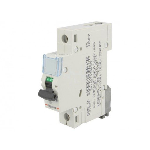 S 301 D25 TX; Circuit breaker; 230VAC; Inom: 25A; Poles: 1; DIN; Charact: D; 6kA; LEGRAND