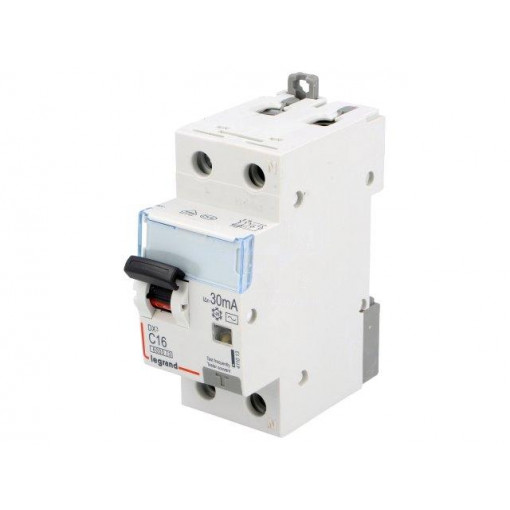 P 312 C16-30-AC DX; RCBO breaker; Inom: 16A; Ires: 30mA; Max surge current: 250A; 400V; LEGRAND