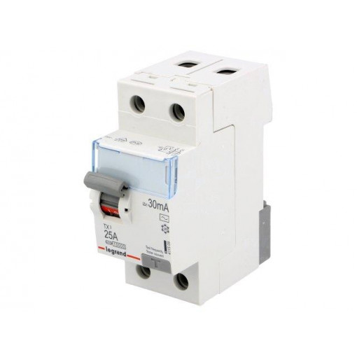 P 302 25-30-AC TX; RCD breaker; Inom: 25A; Ires: 30mA; Max surge current: 250A; 400V; LEGRAND