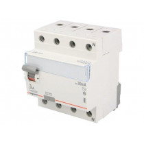 P 304 25-30-AC TX; RCD breaker; Inom: 25A; Ires: 30mA; Max surge current: 250A; 400V; LEGRAND