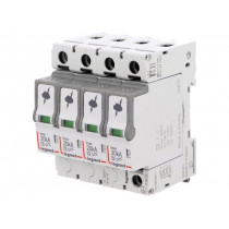 T2 20KA 4P; Surge arrestor; Type 2; Poles: 4; 20kA; 320VAC; Mounting: DIN; IP20; LEGRAND
