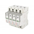 T1+T2 8/50 4P; Surge arrestor; Type 1+2; Poles: 4; 8kA; 320VAC; Mounting: DIN; IP20; LEGRAND T1+T2 8/50 4P; Surge arrestor; Type 1+2; Poles: 4; 8kA; 320VAC; Mounting: DIN; IP20; LEGRAND