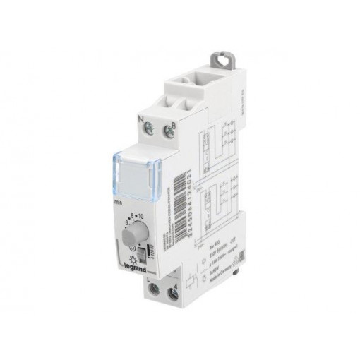 WS 302; Staircase timer; IP20; 230VAC; SPST-NO; DIN; Range: 30s÷10min; LEGRAND