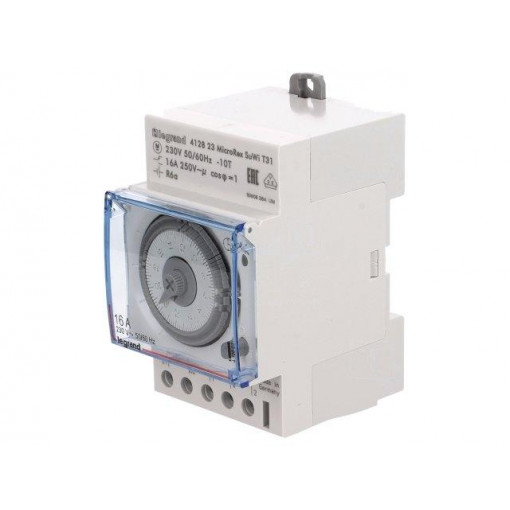 T31 SU/WI; Programmable time switch; 30min÷24h; SPDT; 250VAC/16A; 230VAC; LEGRAND
