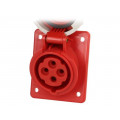 4142-6F8; Connector: AC supply 3-phase; socket; female; 16A; 400VAC; IP67; PCE