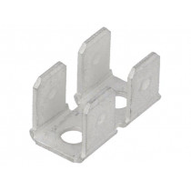 41481; Terminal: flat; 6.3mm; 0.8mm; male; M3; 4x terminal,double; screw; TE Connectivity