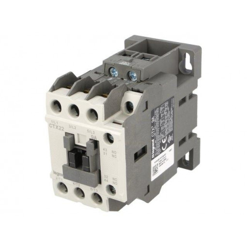 CTX3 3P 9A 1NO1NC  230V AC; Contactor: 3-pole; NO x3; Auxiliary contacts: NO + NC; 230VAC; 9A; LEGRAND