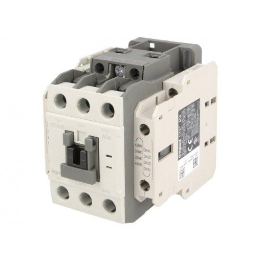 CTX3 3P 40A 2NO2NC  230V AC; Contactor: 3-pole; NO x3; Auxiliary contacts: NC x2,NO x2; 230VAC; LEGRAND