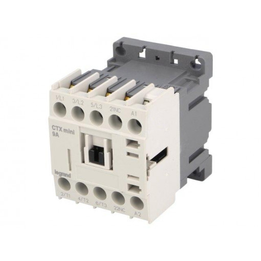 CTX3 MINI 3P 9A 1NC 230VAC; Contactor: 3-pole; NO x3; Auxiliary contacts: NC; 230VAC; 9A; DIN; LEGRAND