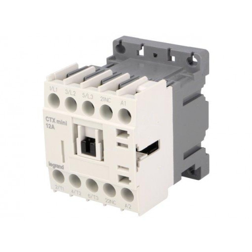 CTX3 MINI 3P 12A 1NC 230VAC; Contactor: 3-pole; NO x3; Auxiliary contacts: NC; 230VAC; 12A; DIN; LEGRAND