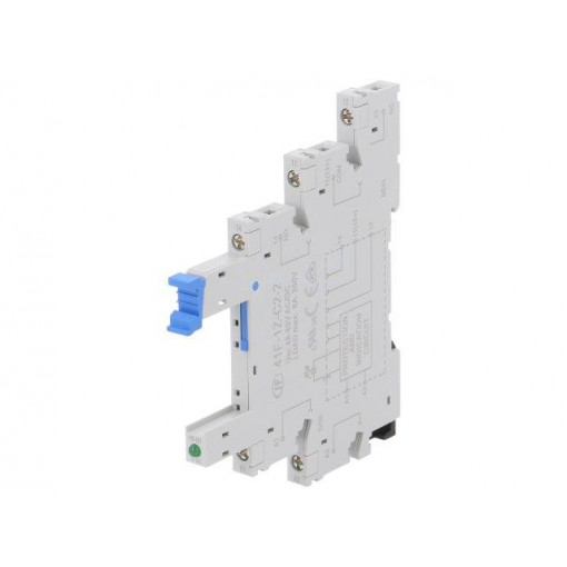 41F-1Z-C2-2; Socket; PIN: 5; 6A; 250VAC; Mounting: DIN; Leads: screw terminals; HONGFA RELAY 41F-1Z-C2-2; Socket; PIN: 5; 6A; 250VAC; Mounting: DIN; Leads: screw terminals; HONGFA RELAY
