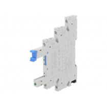 41F-1Z-C2-4; Socket; PIN: 5; 6A; 250VAC; Mounting: DIN; Leads: screw terminals; HONGFA RELAY