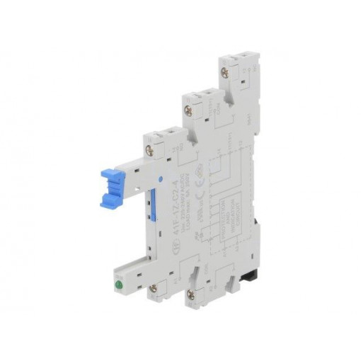 41F-1Z-C2-4; Socket; PIN: 5; 6A; 250VAC; Mounting: DIN; Leads: screw terminals; HONGFA RELAY 41F-1Z-C2-4; Socket; PIN: 5; 6A; 250VAC; Mounting: DIN; Leads: screw terminals; HONGFA RELAY