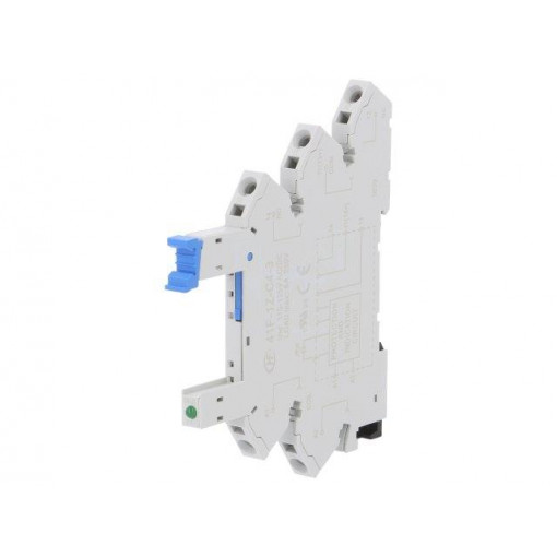 41F-1Z-C4-3; Socket; PIN: 5; 6A; 250VAC; Mounting: DIN; Leads: spring clamps; HONGFA RELAY 41F-1Z-C4-3; Socket; PIN: 5; 6A; 250VAC; Mounting: DIN; Leads: spring clamps; HONGFA RELAY