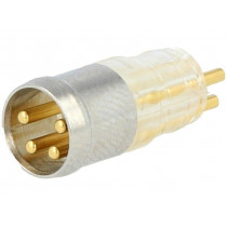 SAL-8-ESTM4-L; Connector: circular; male; PIN: 4; for molding,for cable; 3A; 30V; CONEC