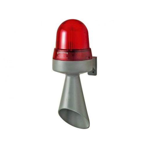 42412068; Signaller: lighting-sound; 230VAC; horn,continuous light; LED; WERMA