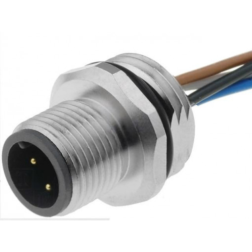 SAL-12-FS4-0,5; Socket; M12; PIN: 4; male; A code-DeviceNet / CANopen; cables; 0.5m; CONEC