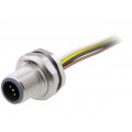 SAL-12-FSH5-0,5; Socket; M12; PIN: 5; male; A code-DeviceNet / CANopen; cables; 0.5m; CONEC
