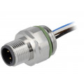 SAL-12-FSP4-0,5; Socket; M12; PIN: 4; male; A code-DeviceNet / CANopen; cables; 0.5m; CONEC