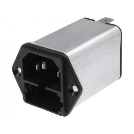 4301.5002; Connector: AC supply; socket; male; 2A; 250VAC; IEC 60320; 4mH; SCHURTER