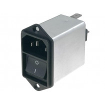 4302.5314; Connector: AC supply; socket; male; 6A; 250VAC; IEC 60320; -25÷85°C; SCHURTER
