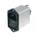 4302.5315; Connector: AC supply; socket; male; 10A; 250VAC; IEC 60320; max.8mm; SCHURTER