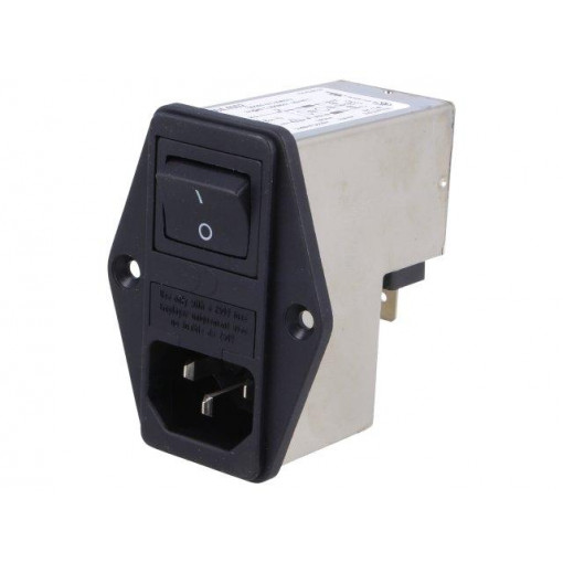 4304.4002; Connector: AC supply; socket; male; 2A; 250VAC; IEC 60320; -25÷85°C; SCHURTER