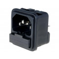 4304.6026; Connector: AC supply; socket; male; 10A; 250VAC; IEC 60320; 1÷2.5mm; SCHURTER