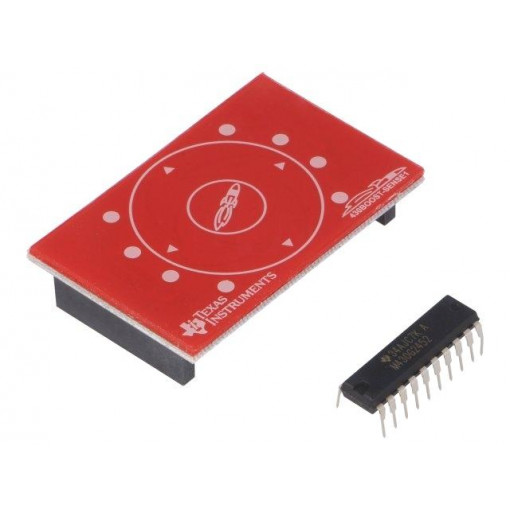430BOOST-SENSE1; Expansion board; capacitive keypad; MSP430G2452IN20; pin strips; TEXAS INSTRUMENTS