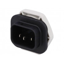 4312.0001; Connector: AC supply; 6.3x0,8mm connectors; male; 4761; 10A; PIN: 3; SCHURTER 4312.0001; Connector: AC supply; 6.3x0,8mm connectors; male; 4761; 10A; PIN: 3; SCHURTER