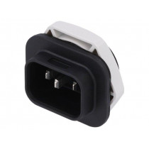 4312.0002; Connector: AC supply; soldering; male; 4761; 10A; 250VAC; -25÷120°C; SCHURTER 4312.0002; Connector: AC supply; soldering; male; 4761; 10A; 250VAC; -25÷120°C; SCHURTER