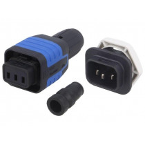 4312.0004; Connector: AC supply; 4.8x0,8mm connectors,screw terminal; 10A; SCHURTER