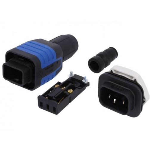 4312.0005; Connector: AC supply; 6.3x0,8mm connectors,screw terminal; 10A; SCHURTER 4312.0005; Connector: AC supply; 6.3x0,8mm connectors,screw terminal; 10A; SCHURTER