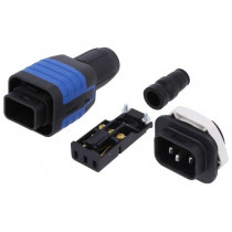 4312.0006; Connector: AC supply; soldering,screw terminal; male + female; SCHURTER 4312.0006; Connector: AC supply; soldering,screw terminal; male + female; SCHURTER