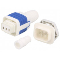 4312.0013; Connector: AC supply; soldering,screw terminal; male + female; SCHURTER 4312.0013; Connector: AC supply; soldering,screw terminal; male + female; SCHURTER