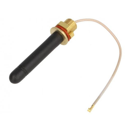 433M-ANT110-1; Antenna; RF; 2dBi; linear; Mounting: screw type; 50Ω; Ø: 15.5mm; SR PASSIVES 433M-ANT110-1; Antenna; RF; 2dBi; linear; Mounting: screw type; 50Ω; Ø: 15.5mm; SR PASSIVES