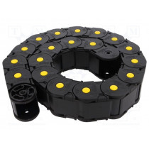 435PU040075; Cable chain; Series: Protection; Bend.rad: 75mm; L: 1000mm; BREVETTI