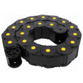 435PU040100; Cable chain; Series: Protection; Bend.rad: 100mm; L: 1000mm; BREVETTI