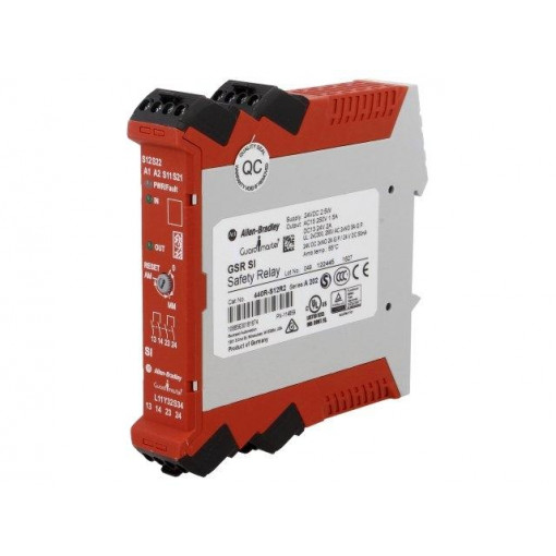 440R-S12R2; Module: safety relay; Series: GSR; 24VDC; 24VAC; IN: 2; OUT: 2; IP40; GUARD MASTER