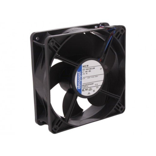 4412 M; Fan: DC; axial; 119x119x38mm; 184m3/h; 42dBA; ball bearing; 3300rpm; EBM-PAPST