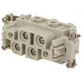 44424044; Connector: rectangular; female; EPIC POWER K; PIN: 6(4+2); 4+2+PE; LAPP KABEL