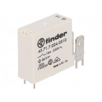 45.71.7.024.0310; Relay: electromagnetic; SPST-NO; Ucoil: 24VDC; 16A/30VDC; 400Ω; FINDER