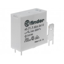 45.71.7.024.0410; Relay: electromagnetic; SPST-NC; Ucoil: 24VDC; Icontacts max: 30A; FINDER
