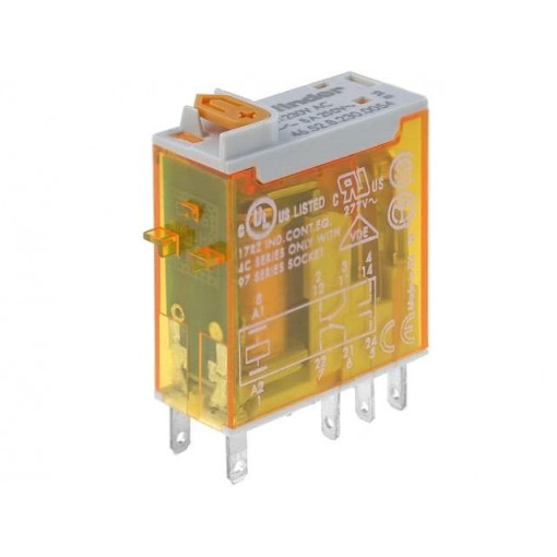 46.52.8.230.0054; Relay: electromagnetic; DPDT; Ucoil: 230VAC; 8A/250VAC; 8A/30VDC; FINDER