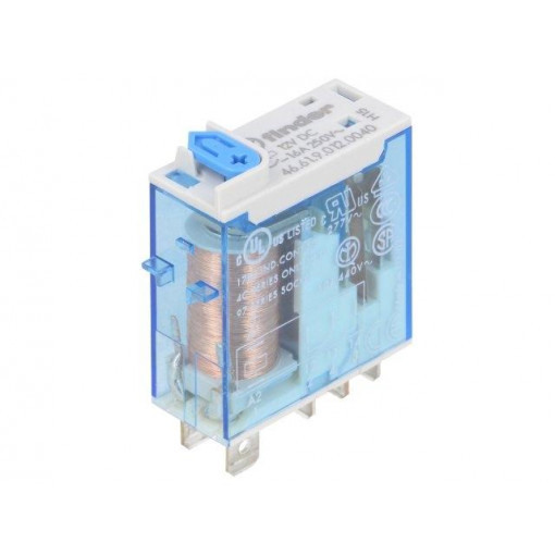 46.61.9.012.0040; Relay: electromagnetic; SPDT; Ucoil: 12VDC; 16A/250VAC; 16A/30VDC; FINDER