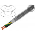 470031CY CL033; Wire; Pro-Met; 3G1mm2; tinned copper braid; PVC; transparent; 100m; ALPHA WIRE