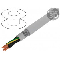 470041CY GE033; Wire; Pro-Met; 4G1mm2; tinned copper braid; PVC; grey; 300/500V; ALPHA WIRE