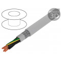 470047CY GE321; Wire; Pro-Met; 4G0,75mm2; tinned copper braid; PVC; grey; 300/500V; ALPHA WIRE