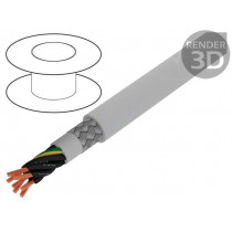 470075CY GE321; Wire; Pro-Met; 7G0,5mm2; tinned copper braid; PVC; grey; 300/500V; ALPHA WIRE